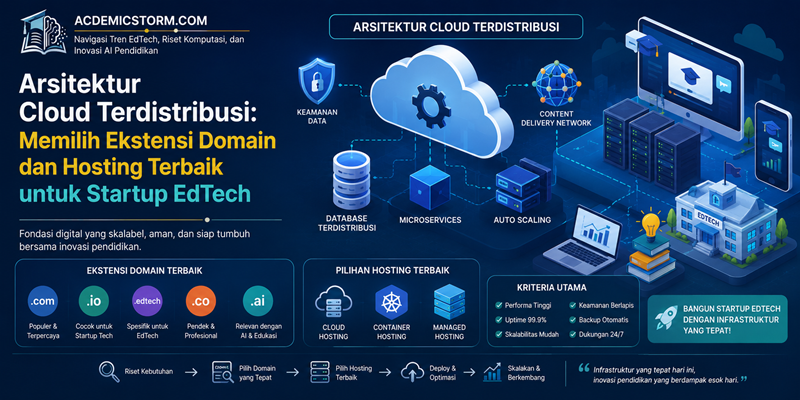 Arsitektur Cloud Terdistribusi Memilih Ekstensi Domain dan Hosting Terbaik untuk Startup EdTech