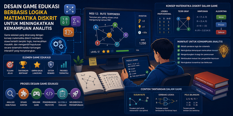 Desain Game Edukasi Berbasis Logika Matematika Diskrit untuk Meningkatkan Kemampuan Analitis