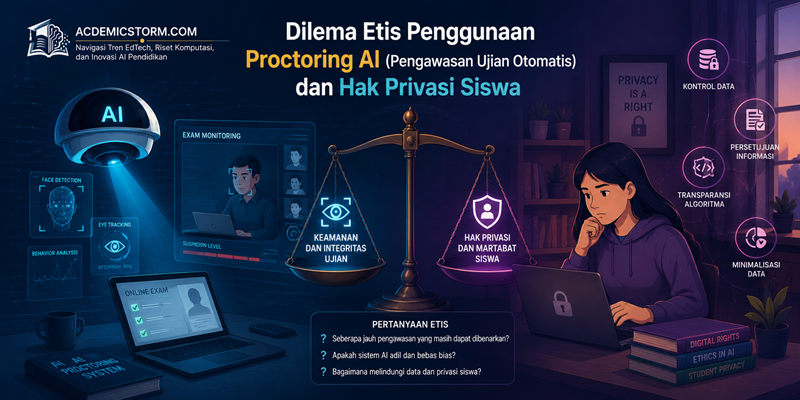 Dilema Etis Penggunaan Proctoring AI (Pengawasan Ujian Otomatis) dan Hak Privasi Siswa