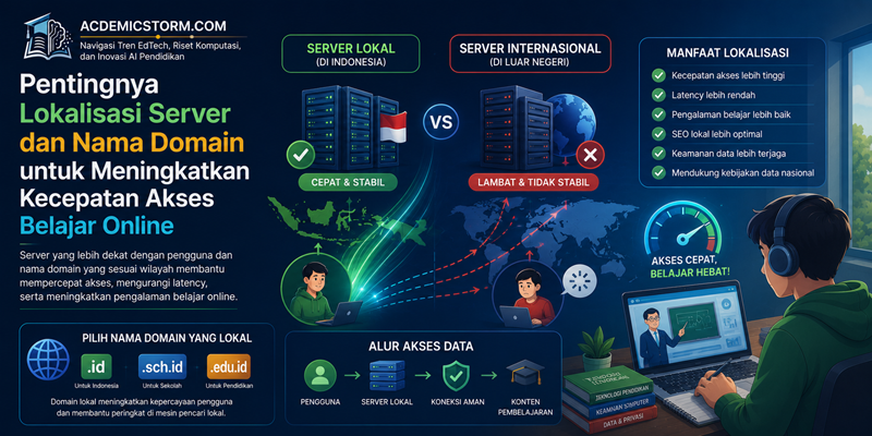 Pentingnya Lokalisasi Server dan Nama Domain untuk Meningkatkan Kecepatan Akses Belajar Online