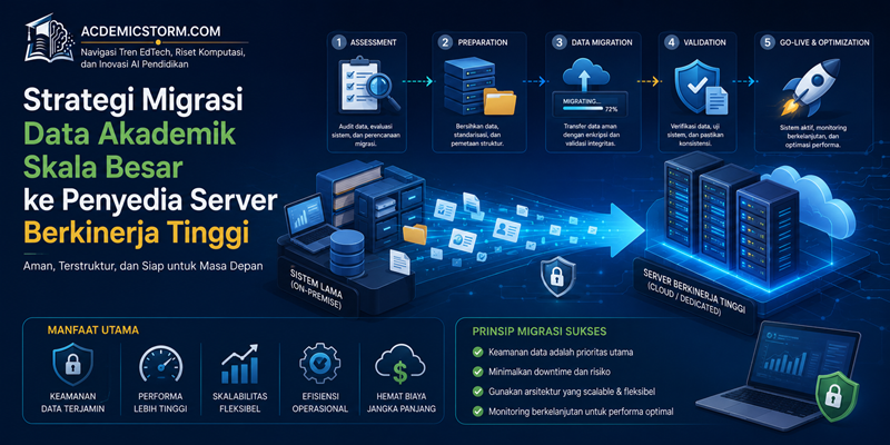 Strategi Migrasi Data Akademik Skala Besar ke Penyedia Server Berkinerja Tinggi