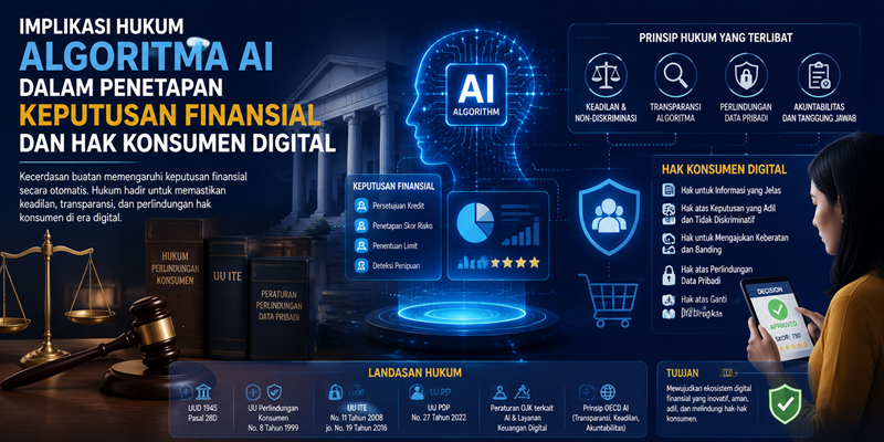 Implikasi Hukum Algoritma AI dalam Penetapan Keputusan Finansial dan Hak Konsumen Digital