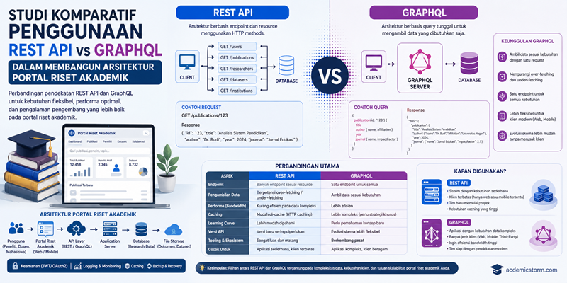 Studi Komparatif Penggunaan REST API vs GraphQL dalam Membangun Arsitektur Portal Riset Akademik