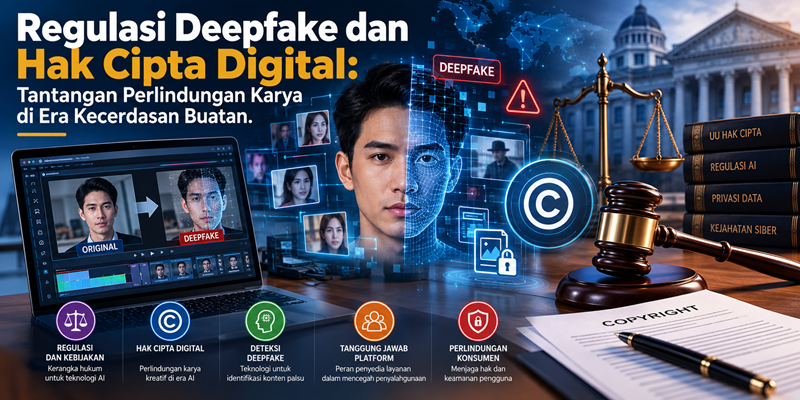 Regulasi Deepfake dan Hak Cipta Digital Tantangan Perlindungan Karya di Era Kecerdasan Buatan
